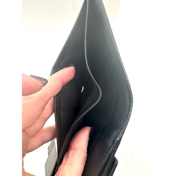 Gucci Black Monogram Canvas Metal Bar Snap Small Wallet - Picture 6 of 8